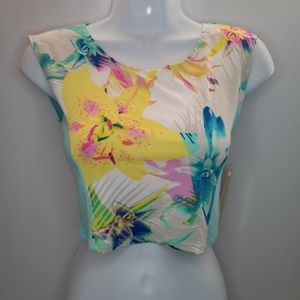 Nicki Minaj Floral Crop Top